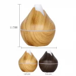 350ML USB Aroma Oil Diffuser Wood Electric Humidifier Ultrasonic Air Humidifier Mini Aromatherapy LED Light Mist Maker for Home - Image 4