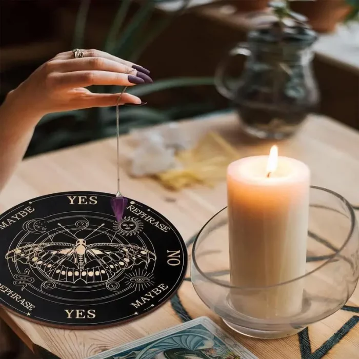 Ouija Boards Wooden Witch Divination Board Witch Crafts Supplies Fortune Telling Toys Decision Making Pendulum Witch Altar - Image 6