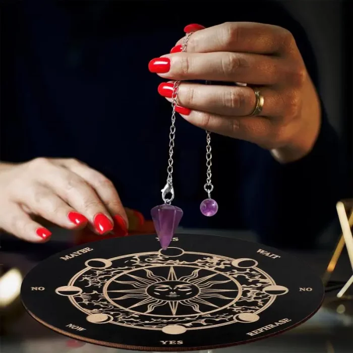 Ouija Boards Wooden Witch Divination Board Witch Crafts Supplies Fortune Telling Toys Decision Making Pendulum Witch Altar - Image 3