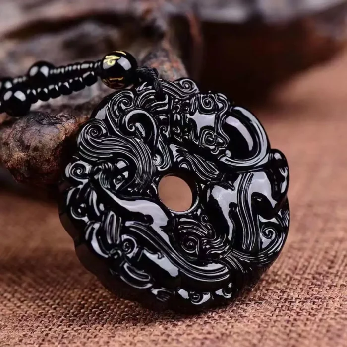 Green Jade Hand-Carved Dragon Hollow Jade Pendant Necklace Fashion Chinese Amulet Women Man'S Lucky Necklace Jewelry Gift - Image 5