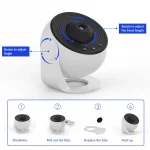 Night Light Galaxy Projector Starry Sky Projector 360° Rotate Planetarium Lamp For Kids Bedroom Valentines Day Gift Wedding Deco - Image 7