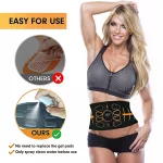 Electric Muscle Stimulator Smart Muscle Toner EMS Abdominal Toning Belt Recharge Portable Slimming Massager Fitness Equipment - Image 2