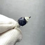 Vintage Natural sapphire Ring For Women Copper Simple Fine Jewelry Stone Gemstone Classic Style - Image 2