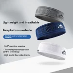 GTUBIKE Cooling Stretchy Visor Unisex Sweatband for Men Women No Slip Band Lightweight Performance Running Sun Protection Visor - Image 7
