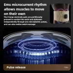 2025 EMS micro-current pulse massager waist and abdomen hot compress belt sports sweat home heating waist massage instrument - Image 2