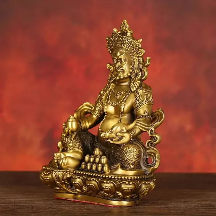 Copper God of Wealth Ornaments Buddha Statue Home Office Enshrined To Attract Wealth Bronze Statue - Image 7