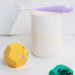 QX2E Timer Cube-Kitchen Timers for Cooking Studying Working Sports White Yellow - Image 2