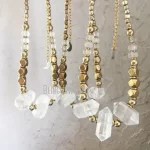 10pcs Triple Quartz Point African Bead Choker Clear Crystal Necklace Women Beach Boho Goth Halloween Aesthetic Jewelry Arcane - Image 5
