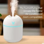 1pc Portable USB ultrasonic air humidifier, essential oil diffuser, car purifier with LED light romantic light - Image 3