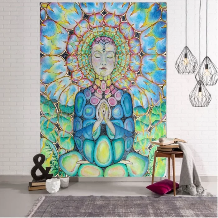 Buddha Mandala Bohemian Tapestry Art Deco Blanket Curtain Hanging Home Bedroom Living Room Decoration tapestry wall hanging - Image 4