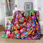 3D Ethiopia Colorful Flower Woven Art Baskets Mandala Soft Plush Blanket,Flannel Throw Blanket for Living Room Bedroom Bed Sofa - Image 3