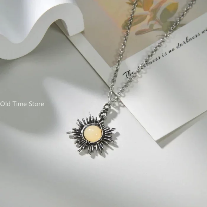 Fashion Moonstone Necklace Crescent Crystal Moon Pendant Vintage Necklaces for Women Female Boho Jewelry Gifts 2025 New Trend - Image 4