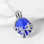 Film The Vampire Diaries Necklace Vintage Katherine Pendant Fashion Movie Jewelry Cosplay For Women Lapis Lazuli Pendant - Image 3