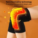 2PCS New Self Heating Knee Braces Sleeve Tourmaline Knee Support Far Infrared Keep Warm Knee Pads for Joint Pain Relief - Image 2
