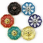 1PCS Lotus Alloy Incense Burner Stick Holder Home Buddhism Line Incense Plate Sandalwood Coil Base Temples Delicate Home Decor - Image 3