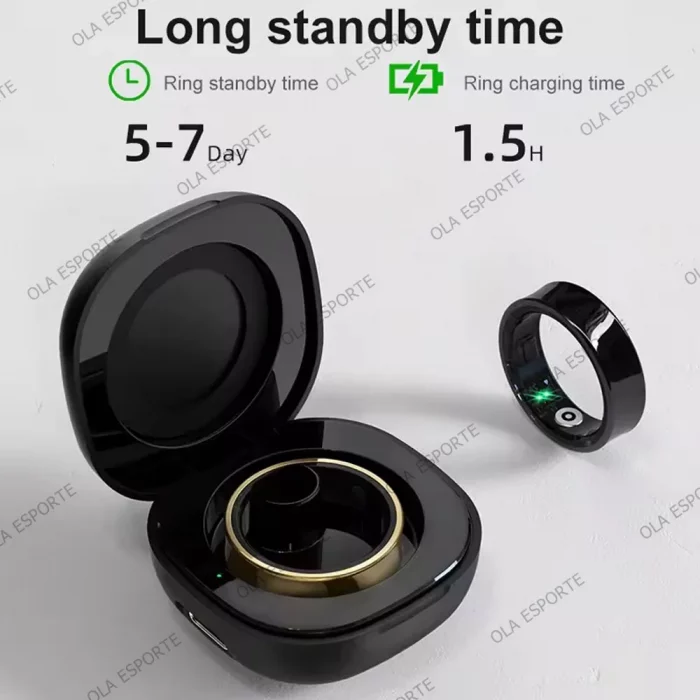2025 Smart Ring with Charging Case, Blood Pressure Sleep, Health Manager, 5 ATM Waterproof, Multiple Sports Modes For Men Women - Image 4