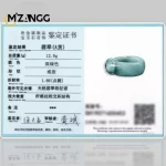 Genuine Natural A-goods Jadeite Blue Water PiXiu Ring Luxury Fashion Charm Men and Women Holiday Gift - Image 7