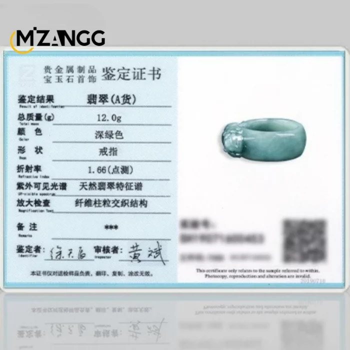 Genuine Natural A-goods Jadeite Blue Water PiXiu Ring Luxury Fashion Charm Men and Women Holiday Gift - Image 7