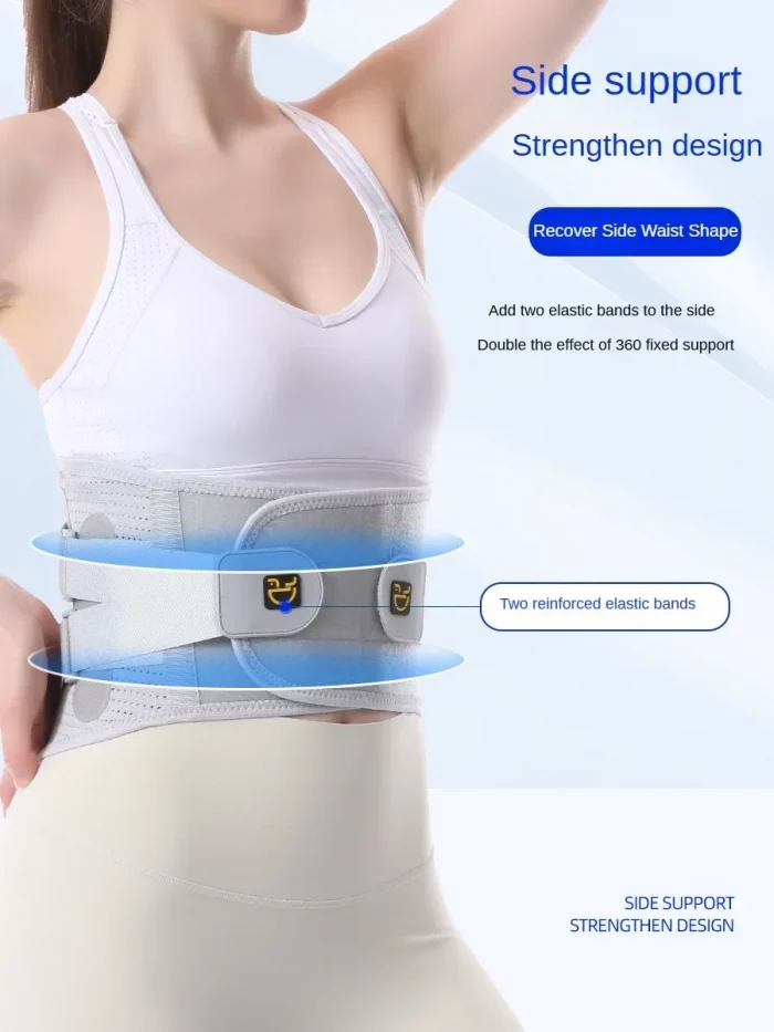 Back Brace Support Belt-Lumbar for Back Pain,Sciatica,Scoliosis,Herniated Disc Adjustable Straps-Lower with 3 Pads for Men&Women - Image 3