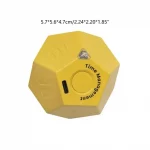 QX2E Timer Cube-Kitchen Timers for Cooking Studying Working Sports White Yellow - Image 6