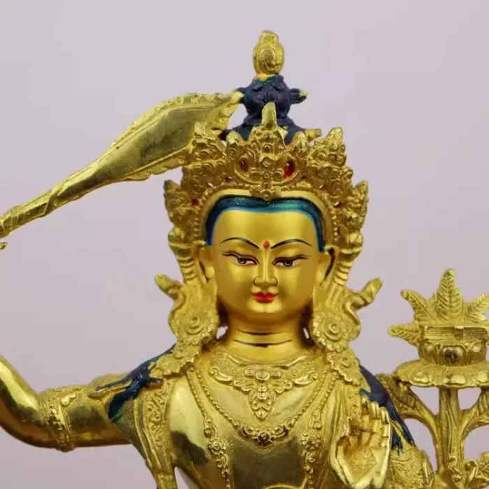 feng shui Copper Tibetan Tantric Manjushri Buddha Statue, Home Living Decor - Image 5