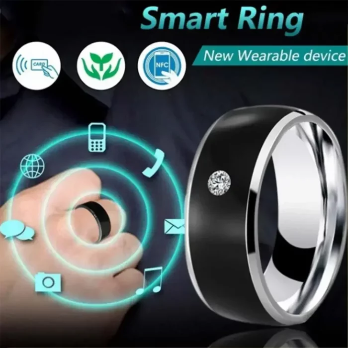 NFC Smart Finger Ring Intelligent Wear Connect Android Phone Equipment Rings Fashion Multifunctional Waterproof NFC Finger Ring - Image 3