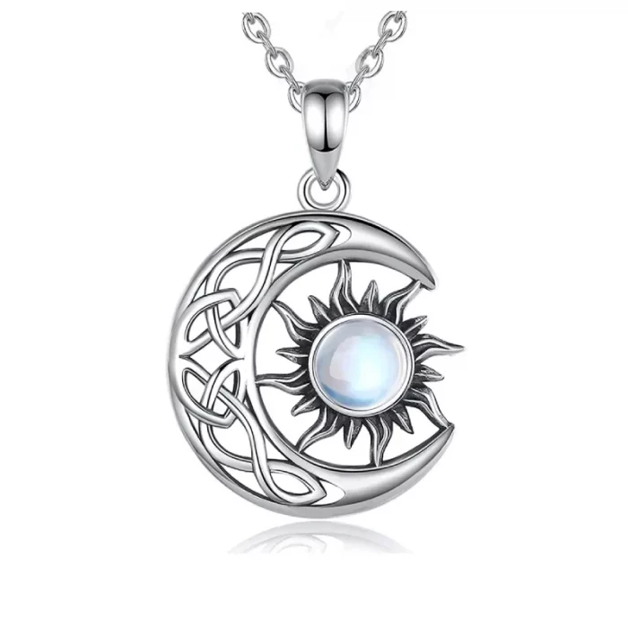 CAOSHI Newly Designed Moon and Sun Vintage Neck Accessories Versatile Design Elegant Daily Wearable Pendant Necklace for Women - Image 3