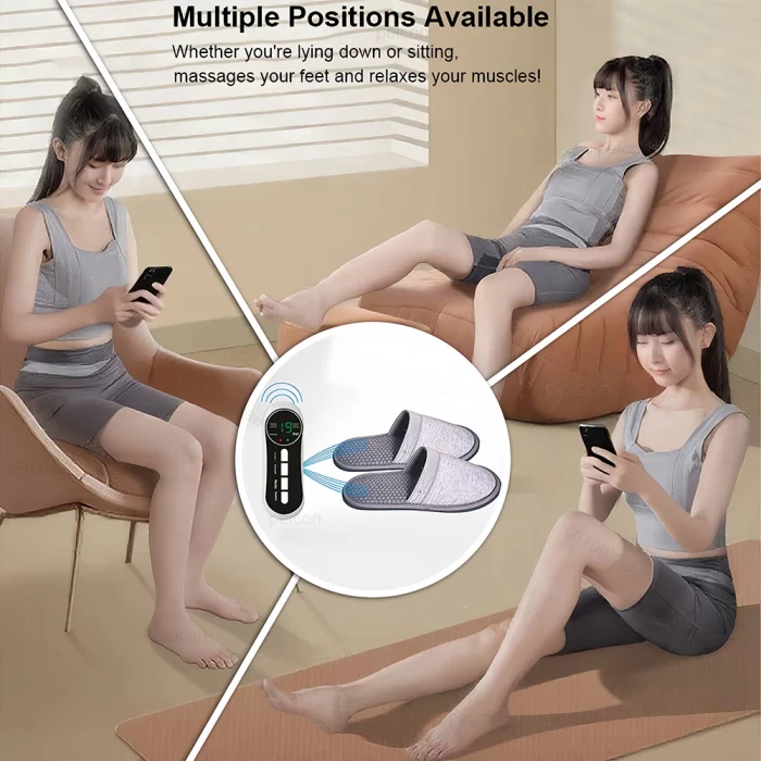 Foot Massager EMS Electric Foot Massager Portable Foot Massager 8 Modes 19 Levels Improve Blood Circulation Relax Muscle - Image 5