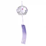 Japanese Style Cherry Blossom Wind Chimes Romantic Flower Blossom Small Wind Bells Decoration Home Glass Japan Styles Pendant - Image 5