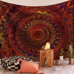 Indian Mandala Tapestry Carpet Blanket Hanging Beach Bohemian - Image 2