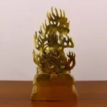 Feng Shui Lucky Copper Attract Wealth Fudomyo Dzong Buddha Statue Home Living Sculptures - Image 2
