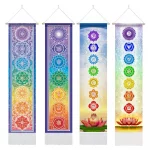 Seven Chakra Tapestry ,Hippie Mandala Chakras Wall Hanging , Yoga Meditation Tapestries for Spiritual Room Decor , 12.8"x 51.2" - Image 5