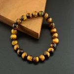 5A Natural Yellow Tiger Eye Bracelets Men Women Charm Beads Stone Jewelry Gain Wealth and Money Bangle One Dollar Item Pulsera - Image 4