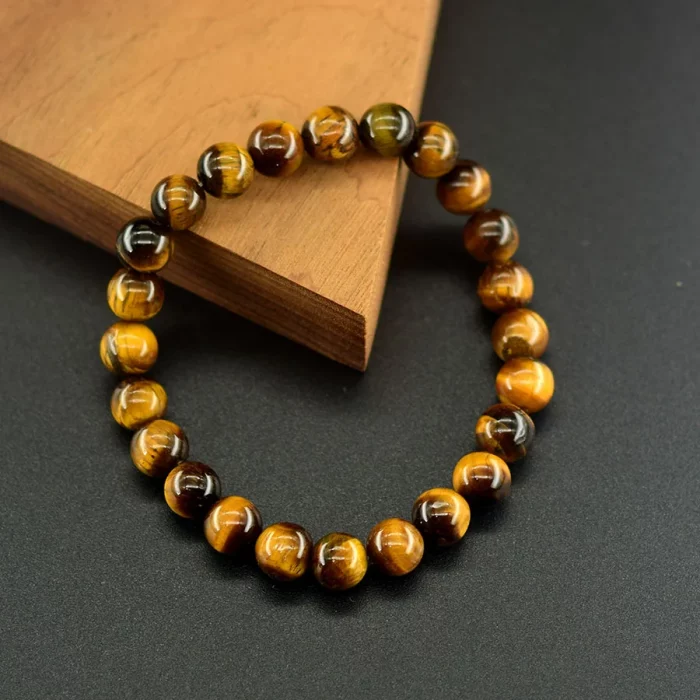 5A Natural Yellow Tiger Eye Bracelets Men Women Charm Beads Stone Jewelry Gain Wealth and Money Bangle One Dollar Item Pulsera - Image 4