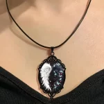 Retro Gothic Moon And Sun Pendant Necklace Women Men Punk Cross Metal Leather Rope Chain Vintage Jewelry Gift - Image 6
