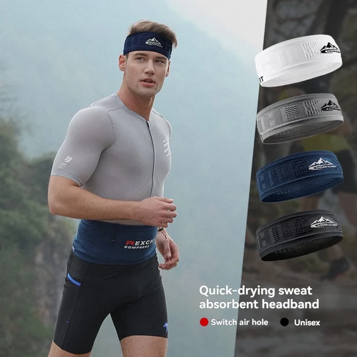 GTUBIKE Cooling Stretchy Visor Unisex Sweatband for Men Women No Slip Band Lightweight Performance Running Sun Protection Visor - Image 4
