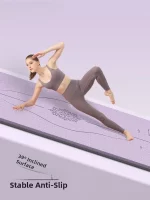 2025 New Profional Ladies Yoga Fitn Mat Anti-Slip o-Absorption Silent Training Mat for Beginner Plant Floral Design - Image 6