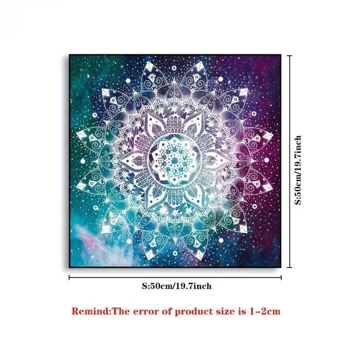 VIKAMA Mandala Moon Tarot Card Tablecloth Moon Sky Tarot Card Divination Cloth Oracle Card Mat Home Decor - Image 6