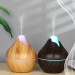 350ML USB Aroma Oil Diffuser Wood Electric Humidifier Ultrasonic Air Humidifier Mini Aromatherapy LED Light Mist Maker for Home - Image 3