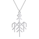 Chandler Wardruna Symbol Necklace Elder Futhark Nordic Vikings Runes Pendant Protection Amulet Stainless Steel Jewelry for Women - Image 7