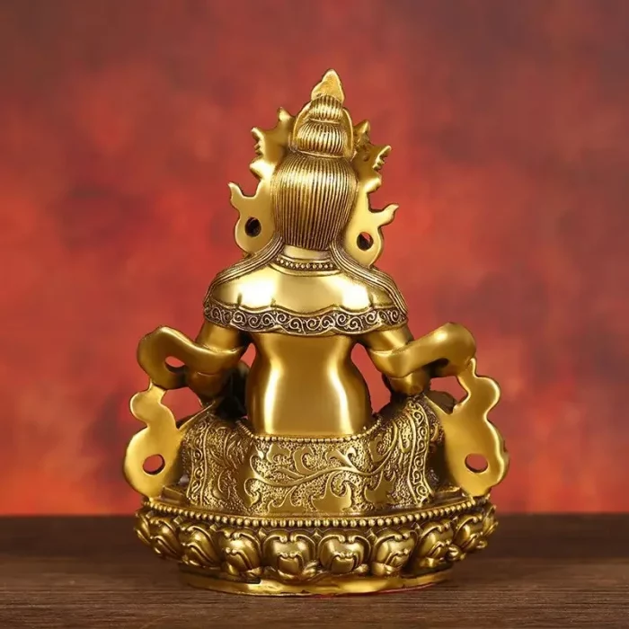 Copper God of Wealth Ornaments Buddha Statue Home Office Enshrined To Attract Wealth Bronze Statue - Image 6