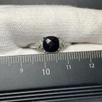Vintage Natural sapphire Ring For Women Copper Simple Fine Jewelry Stone Gemstone Classic Style - Image 4