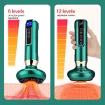 6/12 Gear Electric Cupping Massager Vacuum Suction Cup GuaSha Anti Cellulite Beauty Health Scraping Heat Body Slimming Massage - Image 3