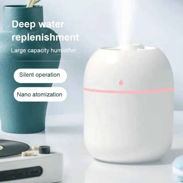 Portable Water Drop Humidifier USB Desktop Indoor Air Atomization Humidifier Household Mute Large Spray Humidifier - Image 2