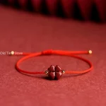 Tibetan Buddhist Lotus Flower Beads Bracelets For Women Handmade Braided Red Black Rope Lucky oga Meditation Bracelet Jewelry - Image 2