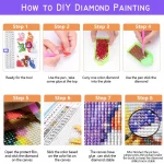 5D DIY AB Diamonds Full Drill Diamond Painting Mandala Cross Stitch Kits Fantasy Flower Picture of Rhinestones Embroidery Sale - Image 6