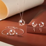 NEW European New S925 Sterling Silver Necklace AAA CZ Rabbit For Women Birthday Party Gift Jewelry - Image 2