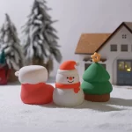 Christmas Silicone NightLight 7Color Novelty Ambient Lamp Touch Control Rechargeable Hanging Snowman Socks Bedside Holiday Decor - Image 7