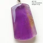 Natural Purple Ametrine Quartz Pendant Rectangle Water Drop Bead Amethyst Citrine Jewelry Women Men Necklace Brazil AAAAAA - Image 4