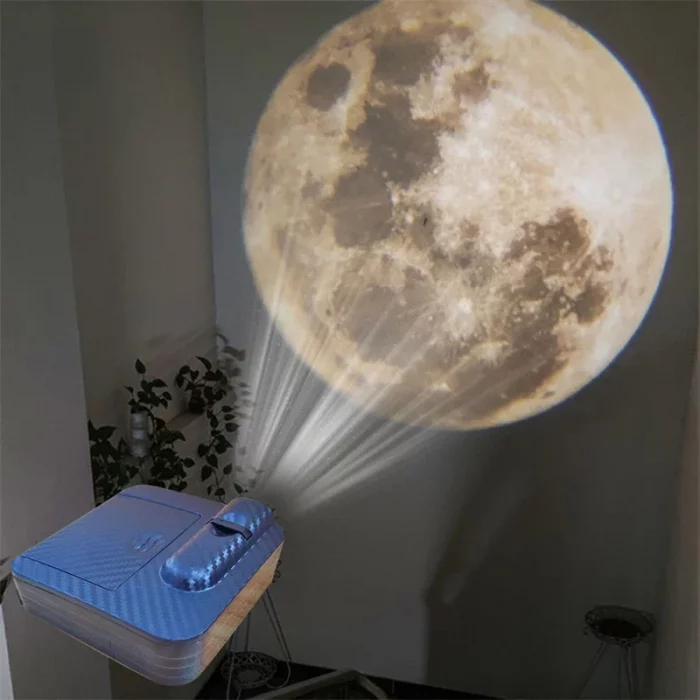 Aurora Moon Galaxy Projection Lamp Creative Atmosphere Night Light Ground Projector Photo Lamp for Birthday Gift - Image 2